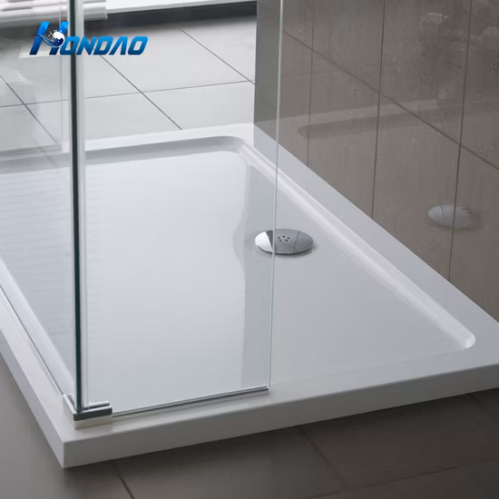 Panel de ducha SMC de piedra de resina artificial, nuevo plato de ducha de piedra para baño