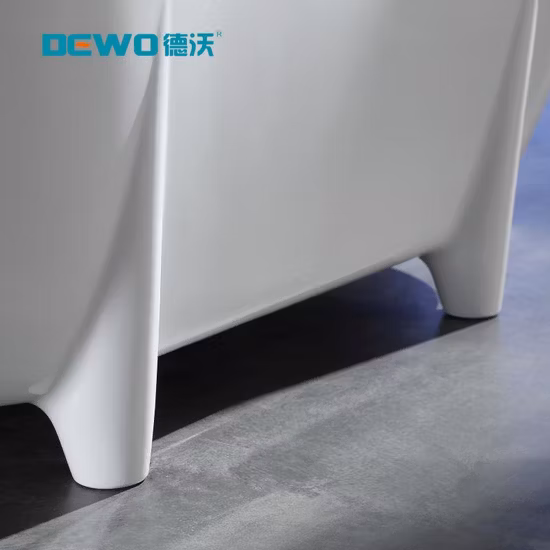 Bañera con patas en forma de garra Bañera independiente en blanco y negro