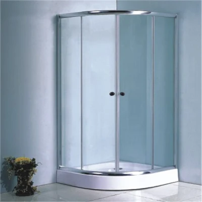 Plato de ducha de esquina de aleación de aluminio cromado, cabina de baño, precio de venta